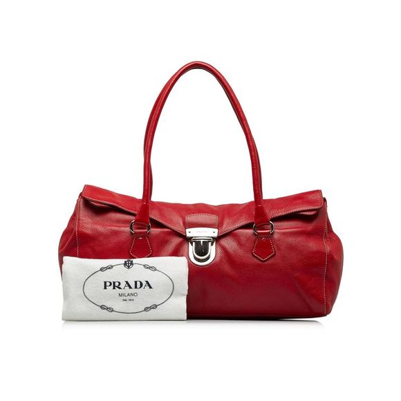 Pre Loved Prada Rolled Leather Shoulder Bag - Picture 11 of 11